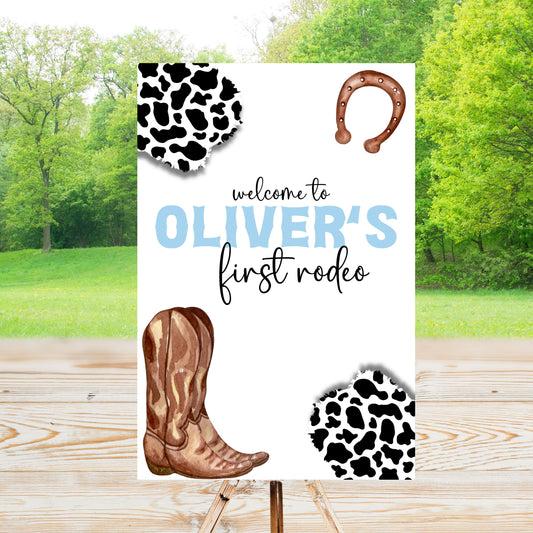 My First Rodeo Welcome Sign | Editable Text with  Canva | You Save | You Download | You Print | Digital File Only