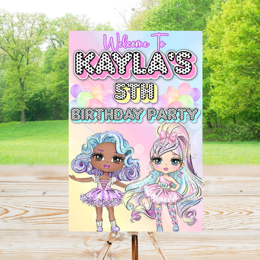 Doll LOL Party Sign | LOL Digital Party Sign | Welcome Party Sign | 20x30 | Digital File Only