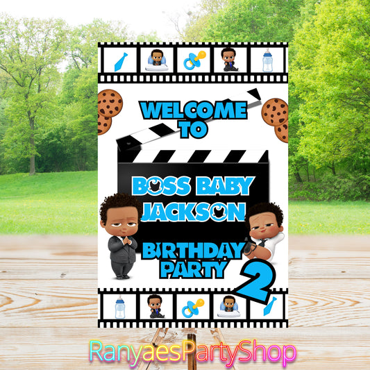 Boss Baby Party Sign | Digital Party Sign | Welcome Party Sign | 20x30 | Digital File Only