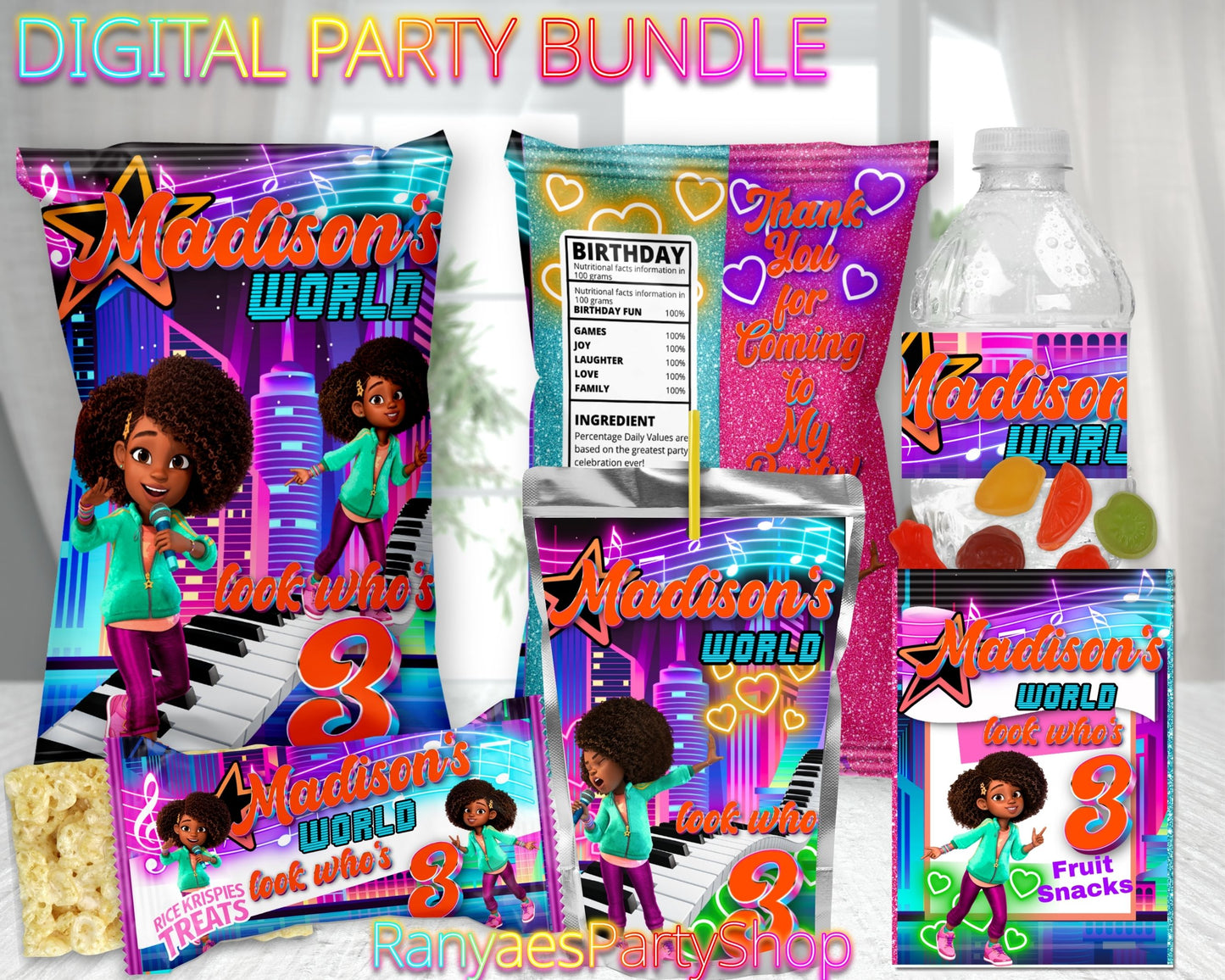 Karma's World Digital Party Package | Karma's World Party Bundle | Karma's World Birthday Party Package | Digital File Only