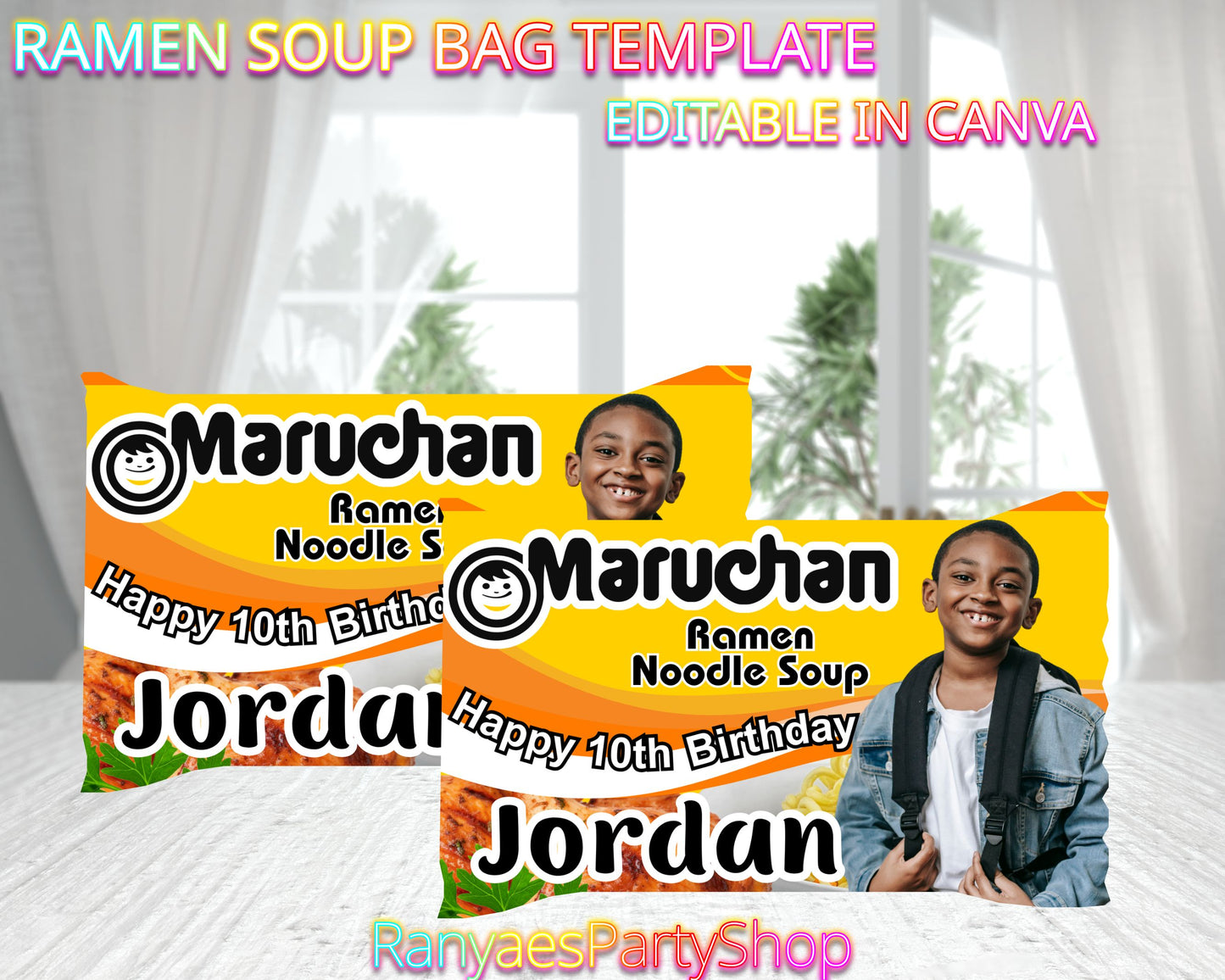 Canva Ramen Soup Pack Template | Ramen Noodles Template | Canva Templates | Digital File Only